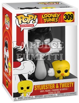 LOONEY YUNES : SYLVESTER & TWEETY - VINYL FIGURE #  309- POP FUNKO 